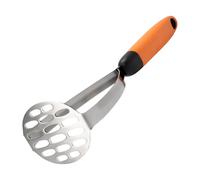 Prensa manual de patatas de acero inoxidable de 27,4 cm | Machacador para puré de patatas y puré, adecuado para cocinar, hogar, mascotas, calabaza, zanahoria y más