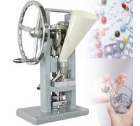 Prensa manual de tabletas para pastillas, prensa perforadora de 12 mm, grosor ajustable de 0 a 6 mm, produce 0-2000 piezas/hora, herramienta ideal para la cocina del hogar para tabletas de azúcar y