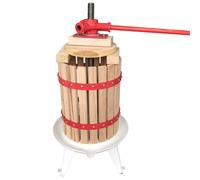 Prensa manual de vino de frutas, trituradora de uvas, cesta de madera maciza con 4 bloques para hacer sidra, máquina de jugo para cocina