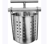 Prensa manual for miel de barril, pequeña prensa de acero inoxidable for apicultura, prensa doméstica for miel, vino y frutas, 1,5 l/2,3 l for cocina al aire libre y hogar.(1.5L)