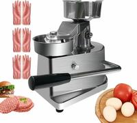 Prensa Manual para Hacer Hamburguesas de Carne: Prensa de Carne Comercial con 3 bandejas de Alimentos para Hacer Hamburguesas de Carne caseras, Asar, rostizar y Preparar alimen