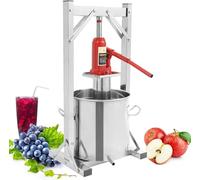 Prensa Manual para Sidra, con Gato HidráUlico, Prensa de Tintura de 12/22 L, para La ElaboracióN de Vino de Uvas y Bayas, Aceite de Oliva y TrituracióN de Verduras 12L