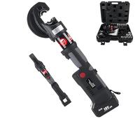 Prensa Multicapa Y Máquina Prensadora A Batería 18v︱Para Terminales De Cobre Y Aluminio︱Rango 16-Cu 400 Mm²/Al 300 Mm² Para Terminales De Cobre Y Aluminio Con 12 Troqueles︱Indicador Digital Led