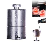 Prensa para Bolas de Hielo, máquina de Hockey sobre Hielo con Forma de Rosa, Molde para Bolas de Hielo de aleación de Aluminio con prensado de Alta Velocidad, Moldeado rá(Silver 70mm)