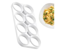 Prensa para Hacer Dumplings Molde Prensa De Pasta 8 Huecos Corazón Cuadrado | Prensa De Ravioles Y Dumplings Para Hogar Cocina Apartamento Restaurante Fiesta Reunión Galletas Raviolis Tarta