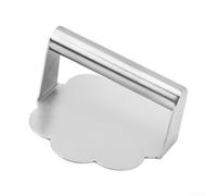 Prensa para Hamburguesas para acero Inoxidable Forma de para flor para Carne Picada y Vegana para herramienta Cocina 14.5x13.7cm