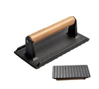 Prensa para Parrilla para Cocinar - Peso Pesado para Carne, Prensa para Plancha De Hierro Fundido | Durables BBQ Grill Press Peso De Tocino, Prensa De Carne para Panini Sándwiches Hamburguesas Y