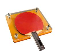 Prensa para raquetas de pong - Portátil Manual Ajustable - Herramienta Corta y Pega, Borde Gomas, Apto para Entrenadores Principiantes Club Partidos Entrenamiento Casa Torneo