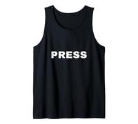 Prensa Periodista Reportero Noticias Medios de comunicación Fotoperiodista TV Camiseta sin Mangas