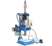 Prensa punzonadora neumática de alta resistencia, máquina punzonadora de columna simple de 200 kg con pedal, presión de funcionamiento de 0,4-0,7 Mpa, máquina punzonadora de orificios verticales