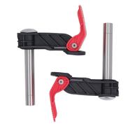 Prensa Rápida de Carpintería, Abrazadera de Banco de Acero Inoxidable 19mm, Juego de 2 Piezas - Liberación Rápida, Agarre Firme y Resistente, Ideal para Fijar Placas y Guías