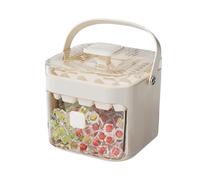 Prensa rejillas de hielo molde for bolas de hielo caja de almacenamiento de hielo de gran capacidad práctico dispositivo de molienda for el hogar,For Home Kitchen Use(White)