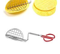 Prensa Shell Maker Pinzas Prensa Tortilla Freidora Pinzas Taco De Acero Inoxidable Con Mango De Goma Herramienta De Cocina 13 Pulgadas De Largo Para Hacer Tacos Caseros