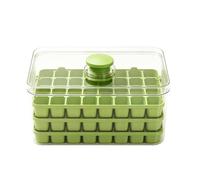 Prensa Tipo Cubo de hielo Tray-3 Nivel 96 Grid Mold with Storage Bin Box,Scoop