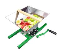 Prensa y trituradora de frutas, prensa cítrica con embudo de 7 litros de gran tamaño - Pulper y triturador de frutas - Para uvas bayas peras melocotones ciruelas cítricas