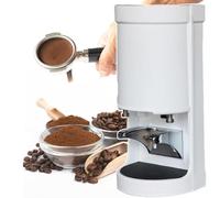 Prensador automático de 58 mm para café. Prensador eléctrico de 58 mm con control táctil, prensado automático para moler granos, acero inoxidable, 3 niveles de presión ajustables, color blanco.