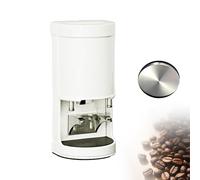 Prensador Automático for Café de 58 mm, Compactador Eléctrico | Con Nivelación Automática, Presión Regulable de 5 a 30 kg, Pantalla Táctil LCD, for Hogar y Cafeterías(White,Flat)