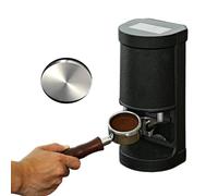 Prensador Automático Integrado, Máquina Automática for Prensar Café | 58 mm, 1-3 Prensados, Pantalla Táctil LCD Digital, for Café Molido y en Grano(Black,Flat)