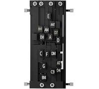 Prensador de acordes de guitarra Entrenador de acordes de guitarra rápido y preciso con instrucciones y partitura Entrenador de fácil instalación con vertical para aprender a principiantes