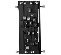 Prensador de acordes de guitarra Entrenador de acordes de guitarra rápido y preciso con instrucciones y partitura Entrenador de acordes de guitarra de fácil instalación con acorde vertical para princi