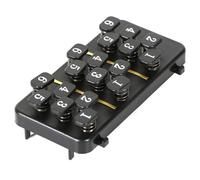 Prensador de acordes de guitarra, entrenador de acordes de un botón para principiantes, herramienta portátil de ayuda para el aprendizaje de guitarra (negro)