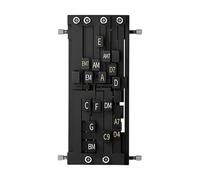 Prensador de acordes de guitarra - PP 15,5 x 8,8 x 6 cm, de prensa automática con acordes de una tecla, práctica para principiantes, ayuda para ukelele, herramienta de estudio, lecciones en