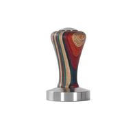 Prensador de café espresso acero inoxidable con mango madera colores 51/53/58 mm, martillo distribuidor, utensilio esencial for barista(53MM)