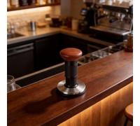 Prensador de café expreso con muelle de 58 mm, 53 mm, 51 mm, con base ondulada para una extracción uniforme, mango de aluminio de acero inoxidable (51 mm)