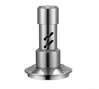 Prensador de café profesional con tecnología de autonivelación y presión con resorte de 25-30 libras para portafiltros de 51 mm, 53 mm, 58 mm, negro plomizo (58 mm)