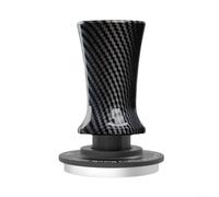 Prensador de espresso, 51 mm, 53 mm, 58 mm, con muelle de presión constante para una compactación uniforme, mango ergonómico de aluminio y plástico para barista y hogar, negro (58,35 mm)