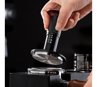 Prensador de espresso con sistema de control de presión con resorte y soporte magnético para almacenamiento ordenado y extracción mejorada de café, 51 mm, 53 mm, 58 mm (58 mm)