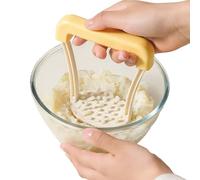 Prensador de patatas manual con mango antideslizante de cinco centímetros, utensilio de cocina sin arañazos para exprimir picar verduras y aguacate