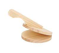 Prensador de Tortillas de Madera, Prensador de Tortillas con Mango Ergonómico, Prensador Manual de Tortillas para Harina, Tortilla, Pizza, Roti (Medio)