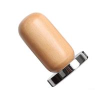 Prensador espresso de 58 mm para cestas de filtro de portafiltro | Base de acero inoxidable con mango ergonómico de madera de nogal | Herramienta de prensa de café para una distribución uniforme de la