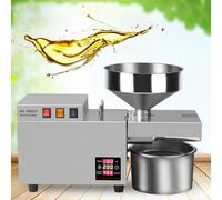 Prensadora De Aceite Eléctrica En Frío Y Caliente, Extractor Automático De Aceite De Acero Inoxidable, Temperatura Ajustable, 15-25 Catidades/hora Para Uso En Cocina Doméstica Restaurante Comercial