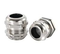 Prensaestopas de acero inoxidable, Prensaestopas Metálicos Latón Niquelado Recto IP68 Sellado Bloqueo M6-M25(M251.5 (12-16mm))