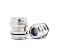 Prensaestopas de latón niquelado, resistente al agua, IP68, 1/4", 3/8", 1/2", 3/4", 1", NPT, macho, roscado for cables 3-6,5 mm y 4-8(1-1/2")