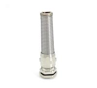 Prensaestopas MetáLico Prensaestopas de Acero Inoxidable PG7 a Prueba dobleces y antitorceduras, IP68, herméticos, con Conectores Flexibles en Espiral(M25 Brass 1pcs)