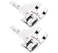 Prensatelas Ajustable para Máquina de Coser, Pie de Guía 2 Piezas, Metal y Plástico - Compatible con Máquinas Domésticas, Fácil Ajuste para Quilt 1/3 y 1/4