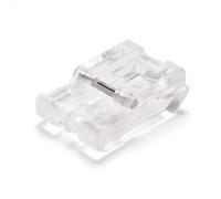 Prensatelas de cremallera invisible transparente