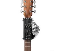Prensatelas de guitarra ABS diseñado para guitarristas principiantes, ayuda de entrenamiento compacta para mejorar el dominio de acordes y la e la práctica (negro)