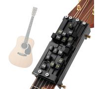 Prensatelas de guitarra acústica para guitarra acústica con 20 púas de guitarra y un afinador, 15 prensas de acordes para guitarra, accesorios de ayuda de aprendizaje de guitarra, accesorios para
