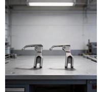 Prensatelas de lentejuelas con cuentas, paquete de 2 para vestidos de novia, sin grifo, pies de costura, compatibles con la mayoría de máquinas, accesorio de metal de deslizamiento suave (boca corta)