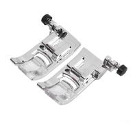 Prensatelas de material grueso, paquete de 2 piezas dentadas en zigzag para máquina de coser en el hogar, accesorios de cuero, acolchado de tela pesada (C)