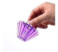 Prensatelas de papel de filtro de café de resina para Hario para goteo de cono v60, mejora el flujo de preparación y reduce el bypass transparente (morado)