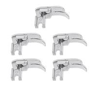 Prensatelas de Puntada Recta, prensatelas de vástago bajo de Acero Inoxidable con Apertura en Zigzag multifunción portátil, 5 uds.