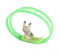 Prensatelas de rodillo de doble rueda MT-18 para máquinas de coser planas - Construcción de plástico, alimentación de material suave, fácil instalación, paquete de 4