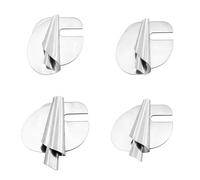 Prensatelas Dobladillo Enrollado 4 Piezas (3-6 mm) - Pie Dobladillo para Máquina de Coser de Acero Inoxidable, Universal para Singer Brother Janome, Accesorio de Costura para Telas Finas y Cortinas