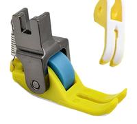 Prensatelas para caminar - Accesorio de costura con rodillo, duradero y ligero, pie de una sola aguja para máquinas de punto de bloqueo, manipulación de seda, algodón, cuero, herramienta versátil para