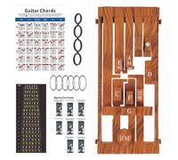 Prensatelas para guitarra, artefacto de acorde de guitarra, entrenador de acordes de guitarra y ayuda de aprendizaje con tabla para familiares, principiantes y niños